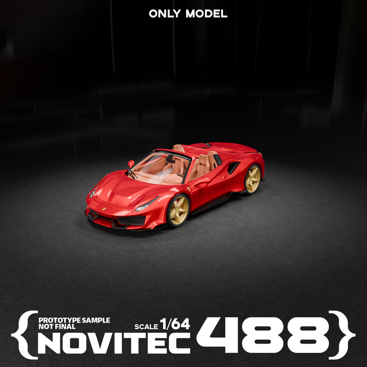 [Preorder] Only Model 1:64 Novitec 488 Roadster (5 Colors)