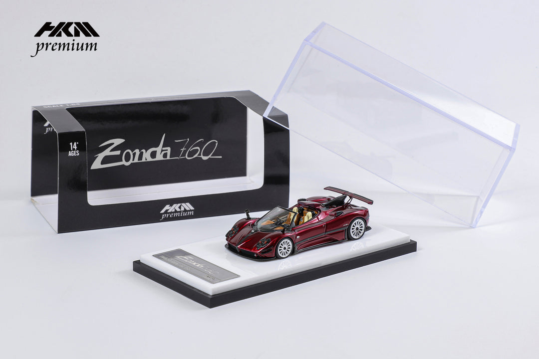 [Preorder] HKM Premium 1:64 Pagani Zonda 760 Roadster 2022 (2 Colors)