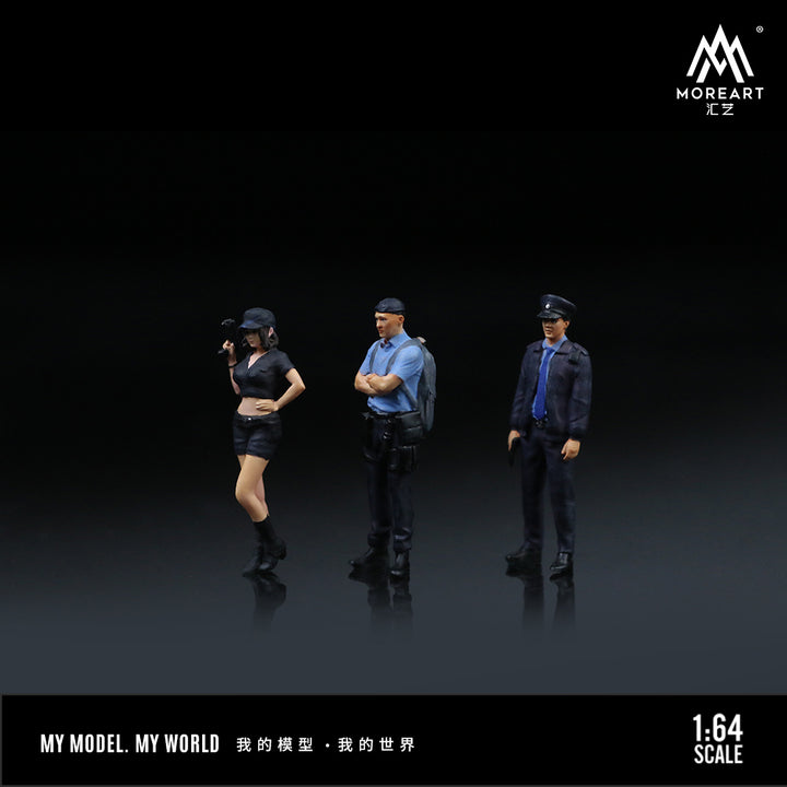 [Preorder] MoreArt 1:64 POLICE DOLL SET FOR MEN AND WOMEN