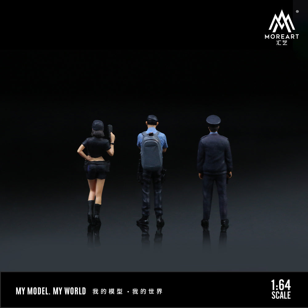 [Preorder] MoreArt 1:64 POLICE DOLL SET FOR MEN AND WOMEN