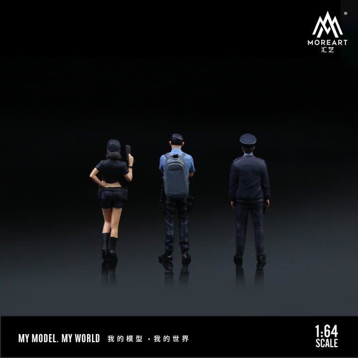 [Preorder] MoreArt 1:64 POLICE DOLL SET FOR MEN AND WOMEN