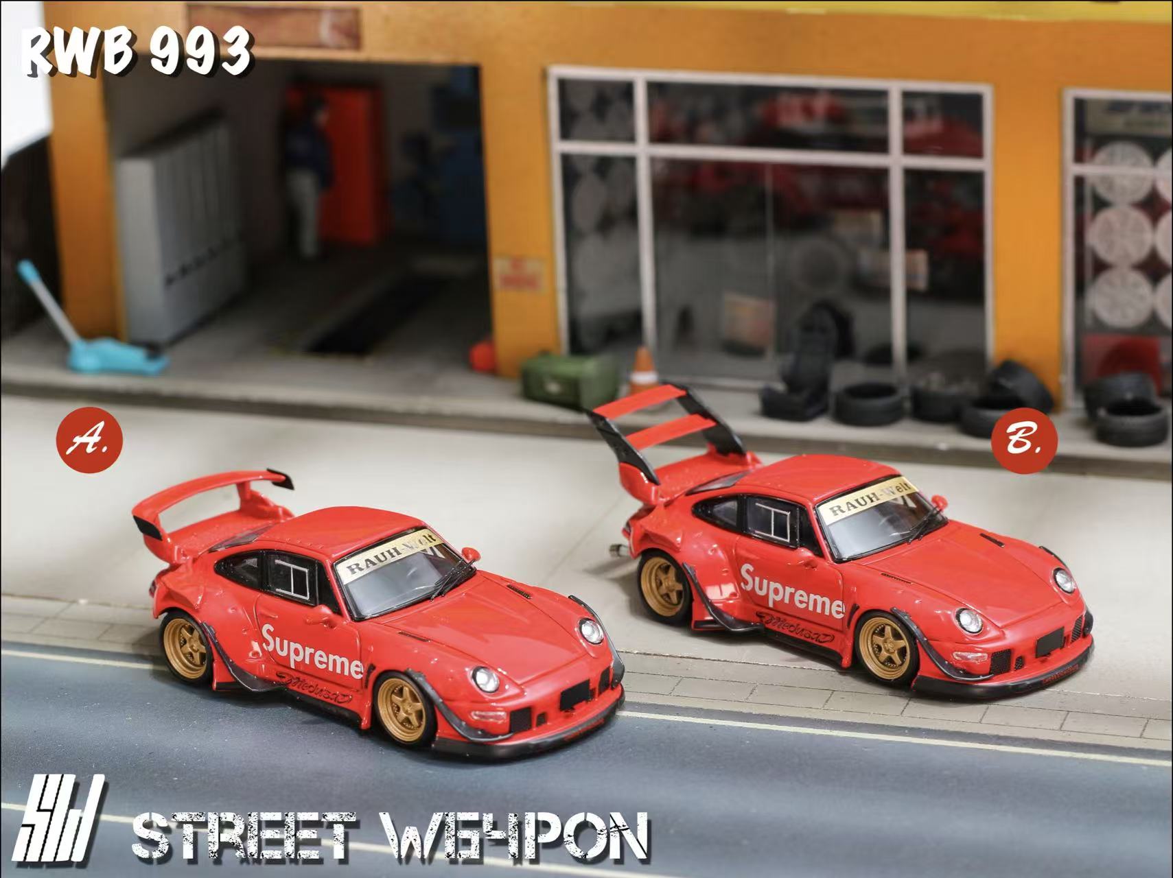 Street Weapon 1:64 RWB 993 Supreme (2 Versions) – Horizon Diecast
