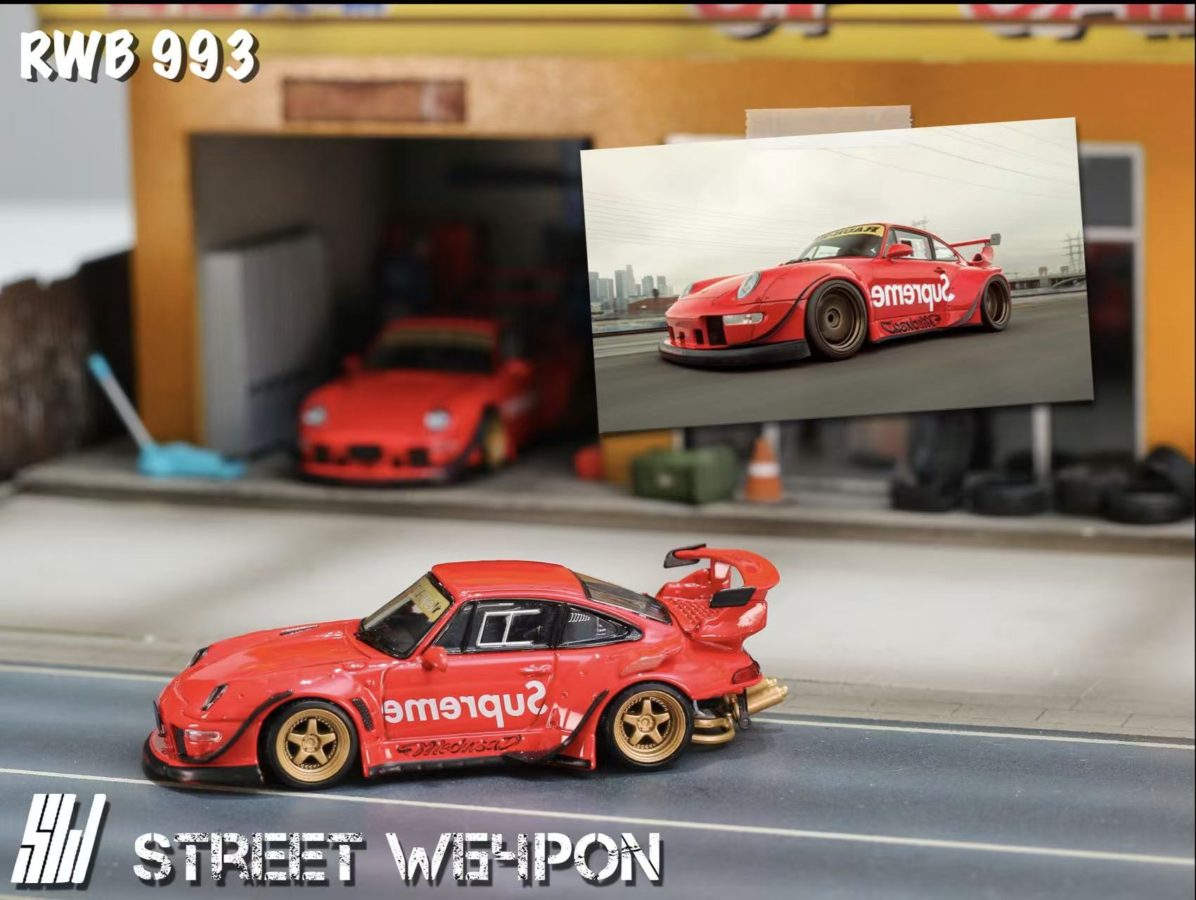 Street Weapon 1:64 RWB 993 Supreme (2 Versions) – Horizon Diecast