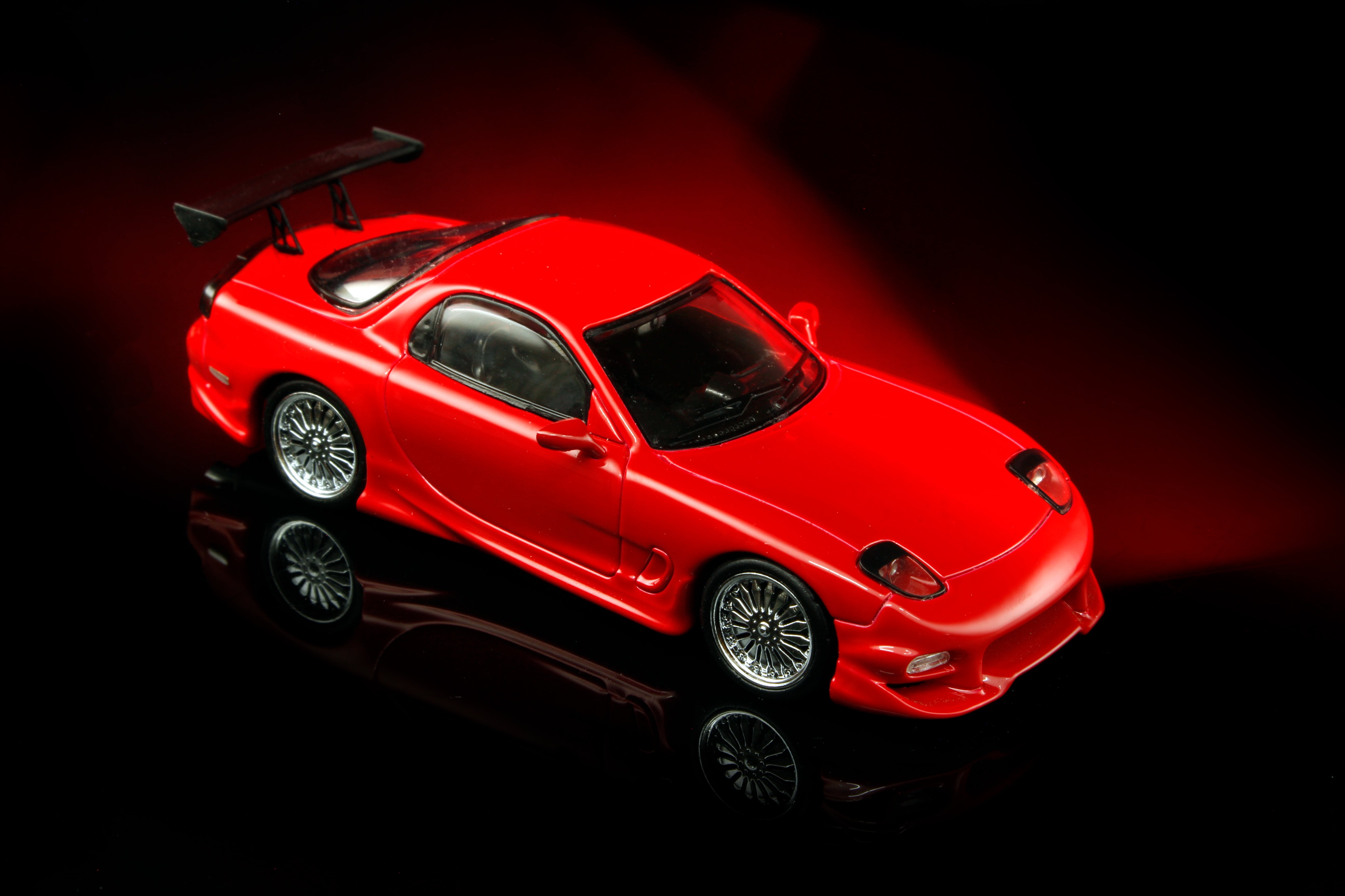 未開封 Mazda RX-7 CABRIOLET 1/43スケール 赤 MINI GT MAZDA RX-7 LB SUPER SILHOUETTE 787B 1/64 ORANGE & GREEN