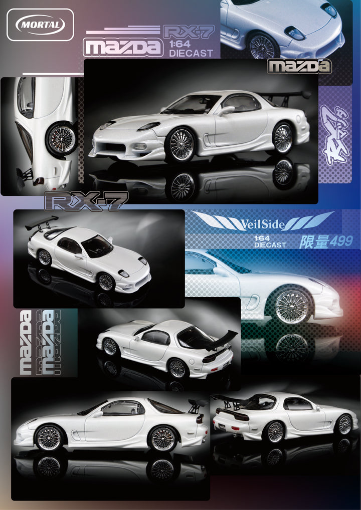 [Preorder] Mortal 1:64 Mazda RX-7 (4 Colors)