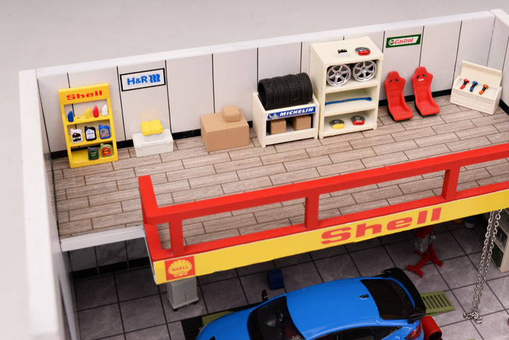 [Preorder] MOTORHELIX 1:64 REPAIR SHOP Scene Set Model