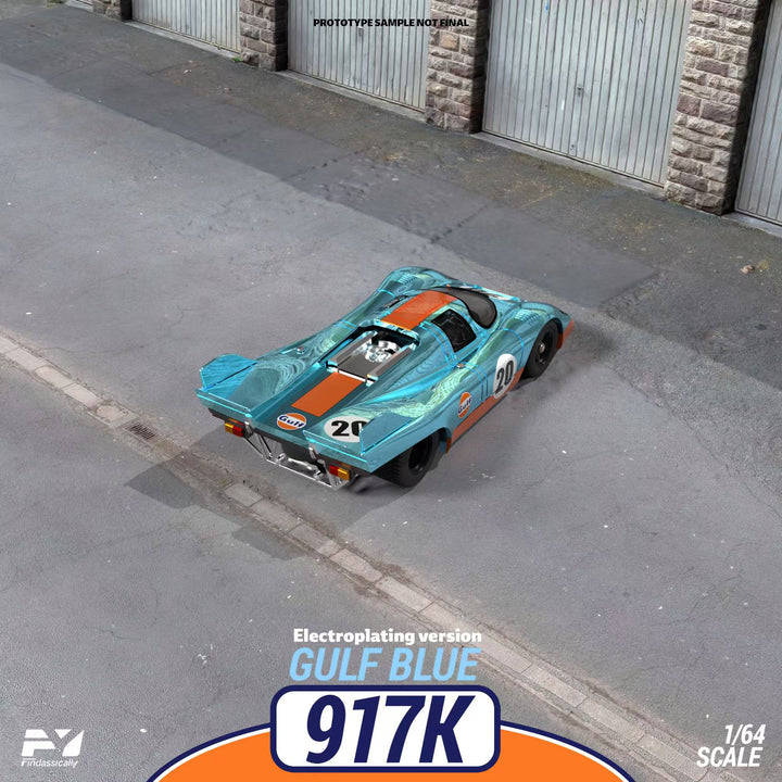 [Preorder] Finclassically 1:64 Porsche 917K Chrome Gulf #20