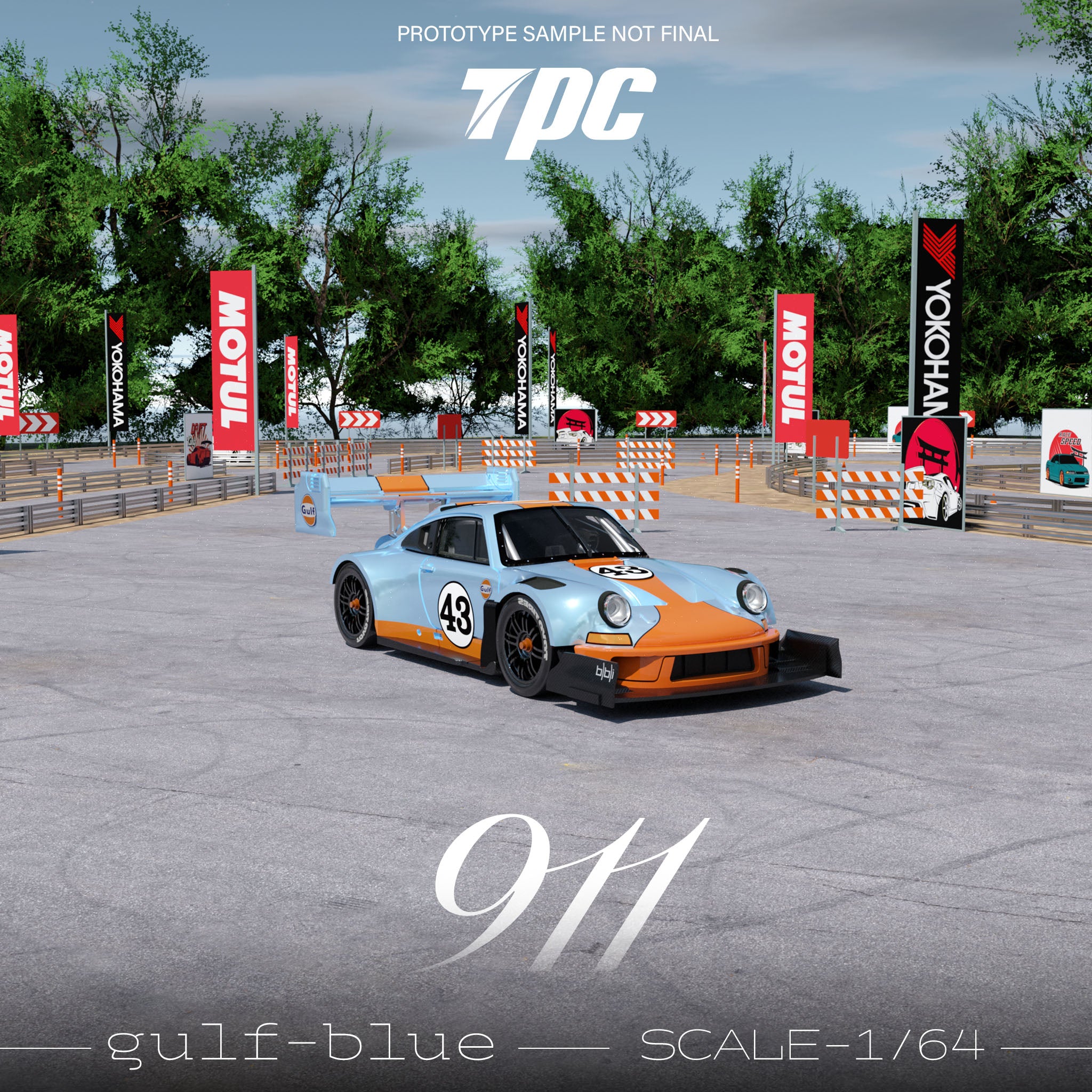 Preorder] TPC 1:64 Ken Block 1400hp Porsche 911 (2 Colors