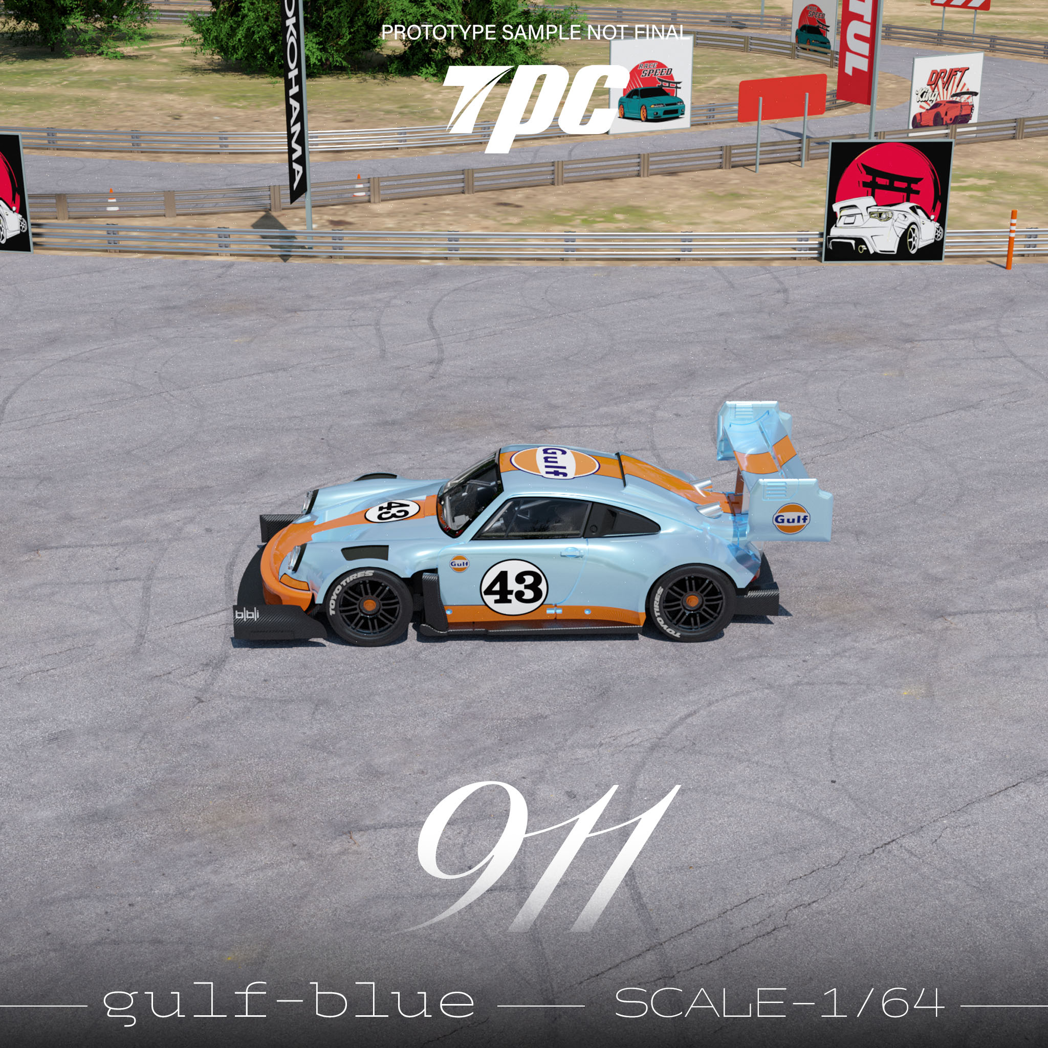 Preorder] TPC 1:64 Ken Block 1400hp Porsche 911 (2 Colors