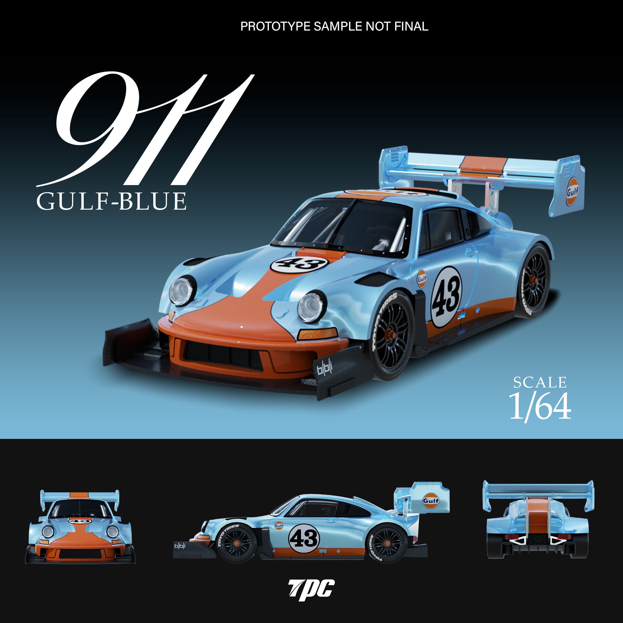 Preorder] TPC 1:64 Ken Block 1400hp Porsche 911 (2 Colors