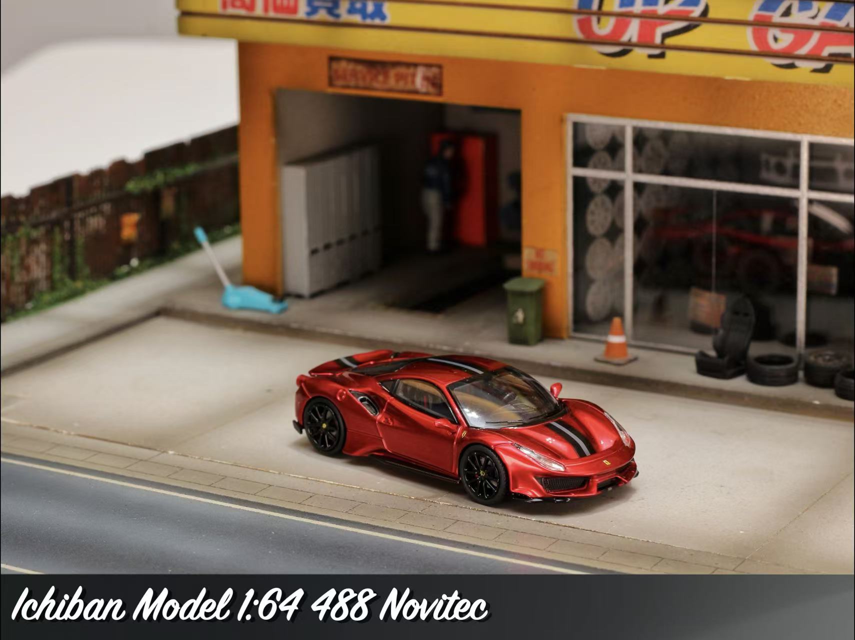 Ichiban Model 1:64 488 Novitec (3 Colors) – Horizon Diecast