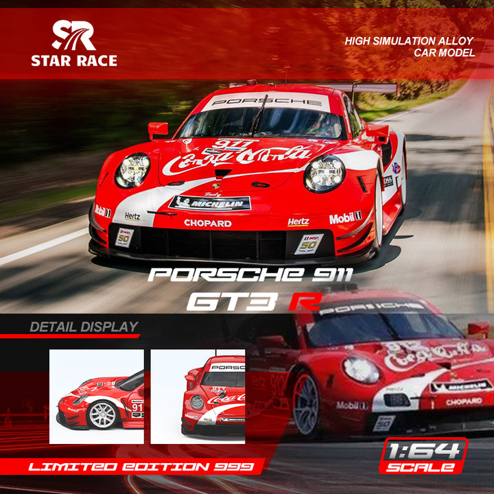 [Preorder] Star Race 1:64 Porsche 911 R Coca Cola Livery