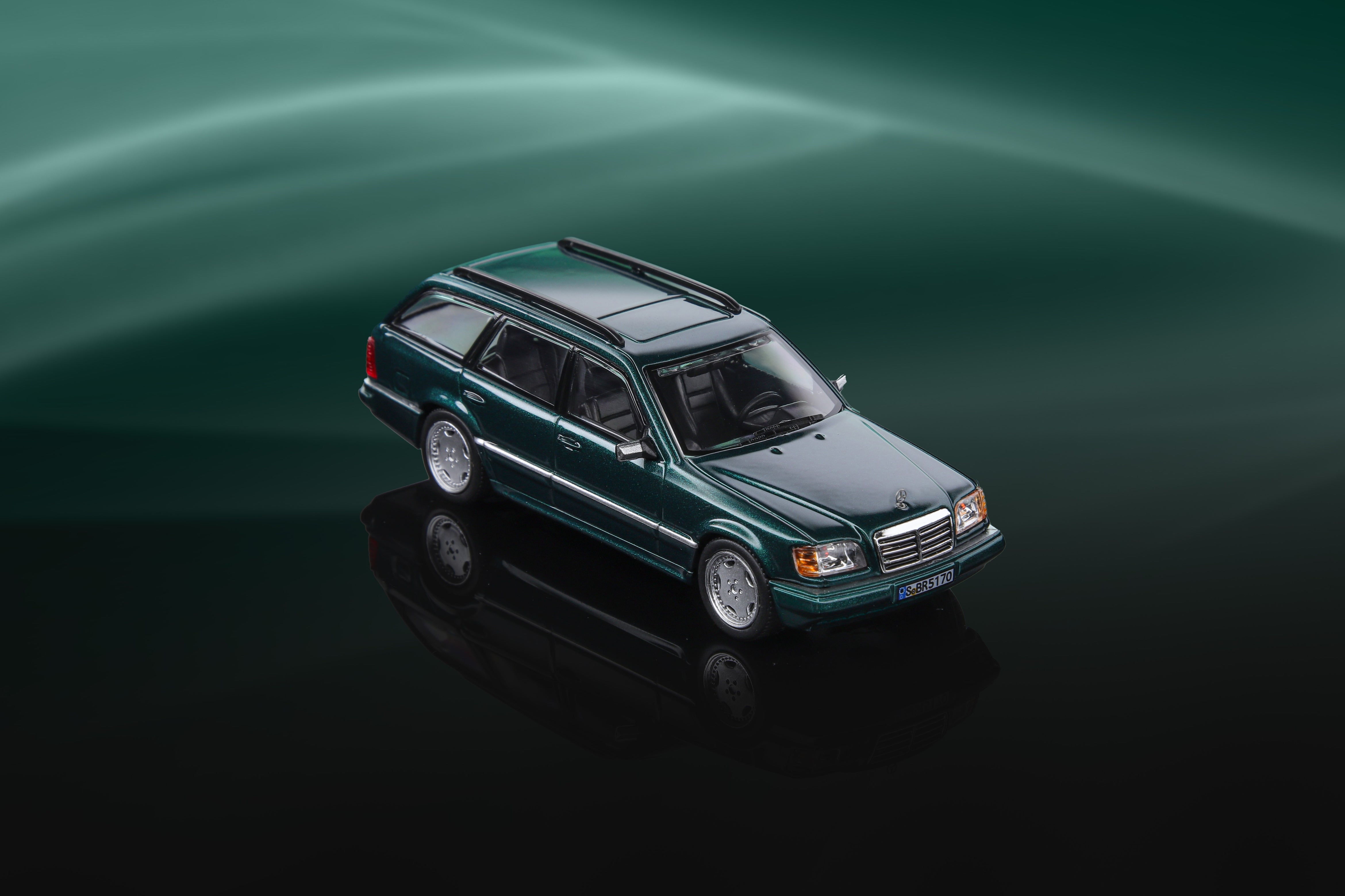 Mortal Model 1/64 BENZ S124ワゴン Mortal 1/64 Scale Mercedes-Benz E-Class S124 Wagon Silver1