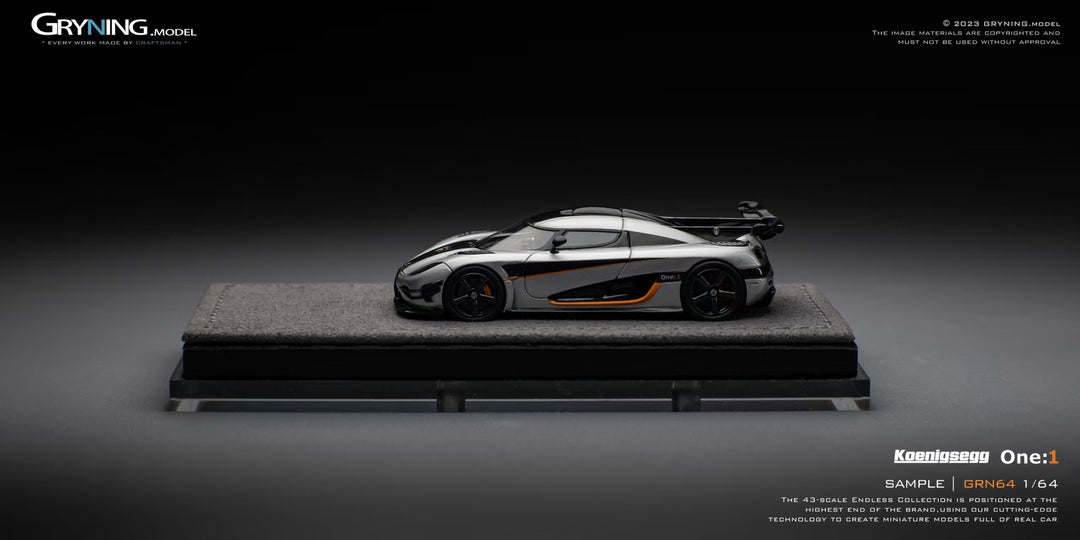 [Preorder] GRYNING Model 1:64 GRN 64 Koenigsegg One:1  (2 Colors)