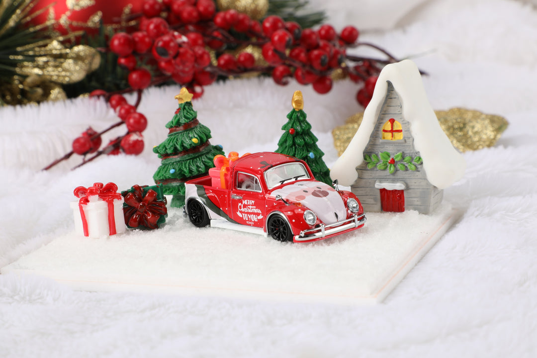 [Preorder] Liberty64 1:64 Volkswagen T1 & Beetle Christmas Livery Series (2 Versions)