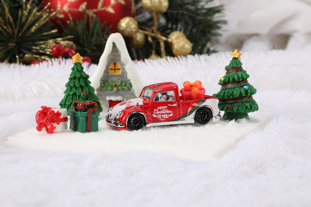 [Preorder] Liberty64 1:64 Volkswagen T1 & Beetle Christmas Livery Series (2 Versions)