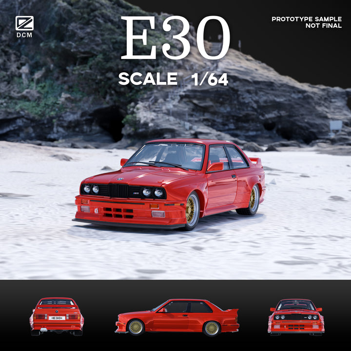 [Preorder] DCM 1:64 BMW M3 E30 (2 Colors)