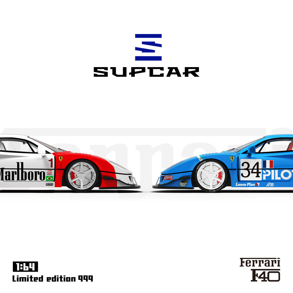 [Preorder] SUPCAR 1:64 Ferrari F40 Marlboro / #34 Racing (2 Colors)