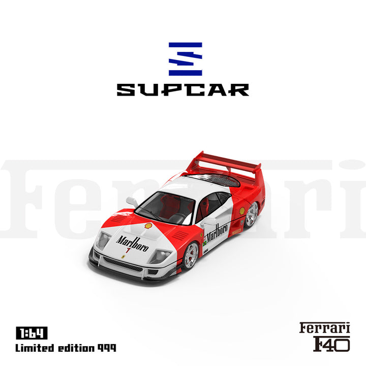 [Preorder] SUPCAR 1:64 Ferrari F40 Marlboro / #34 Racing (2 Colors)