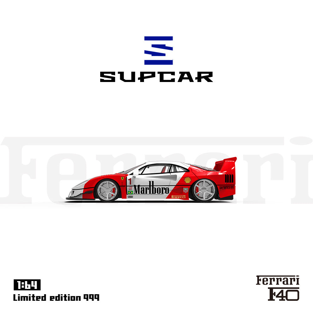 [Preorder] SUPCAR 1:64 Ferrari F40 Marlboro / #34 Racing (2 Colors)