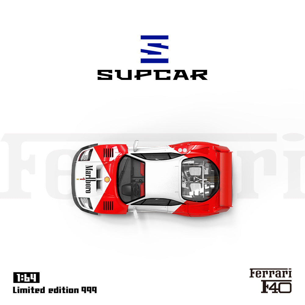 [Preorder] SUPCAR 1:64 Ferrari F40 Marlboro / #34 Racing (2 Colors)