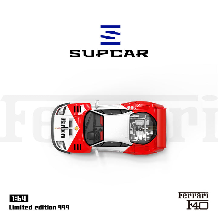 [Preorder] SUPCAR 1:64 Ferrari F40 Marlboro / #34 Racing (2 Colors)