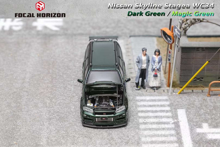 Focal Horizon 1:64 Nissan Stagea WC34 260RS Dark Green