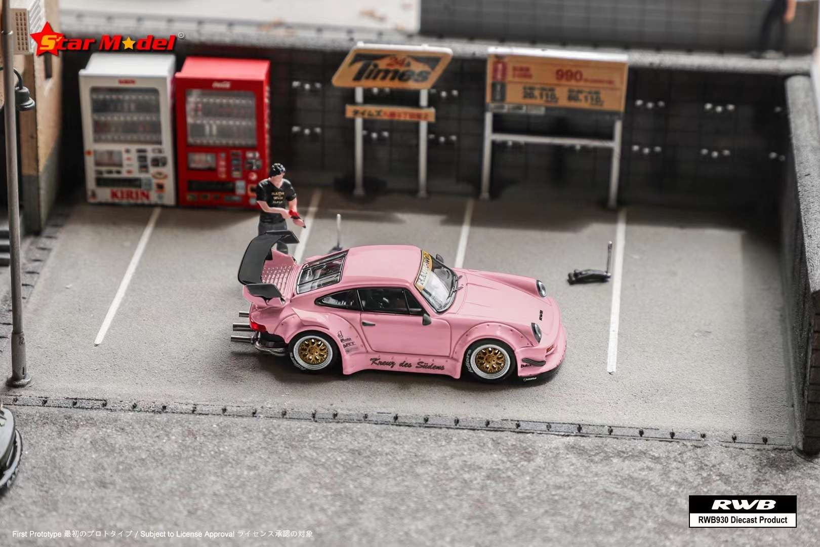 Star Model 1:64 Porsche RWB 930 SoCro Pink (2 Versions) – Horizon