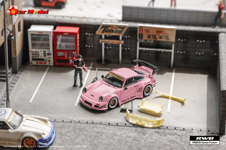 Star Model 1:64 Porsche RWB 930 SoCro Pink (2 Versions)