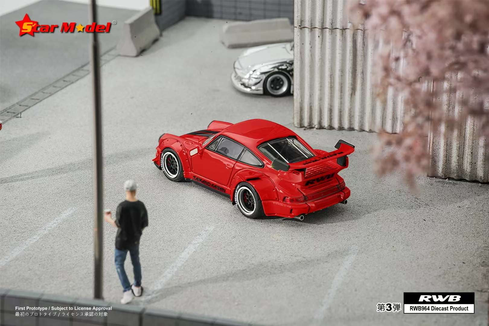 Star Model 1:64 Porsche RWB 964 Taikano Red (2 Versions) – Horizon