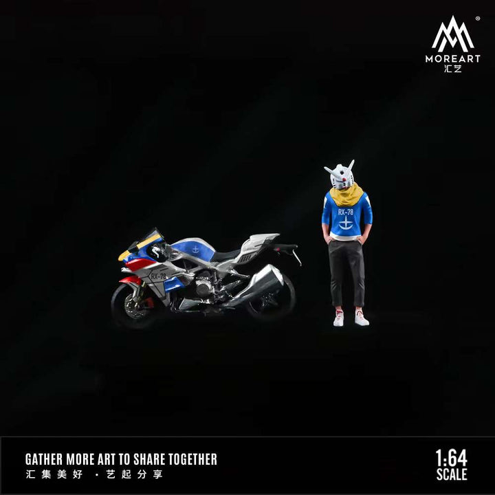 MoreArt 1:64 RX-78 Mecha Motorcycle Set MO222046