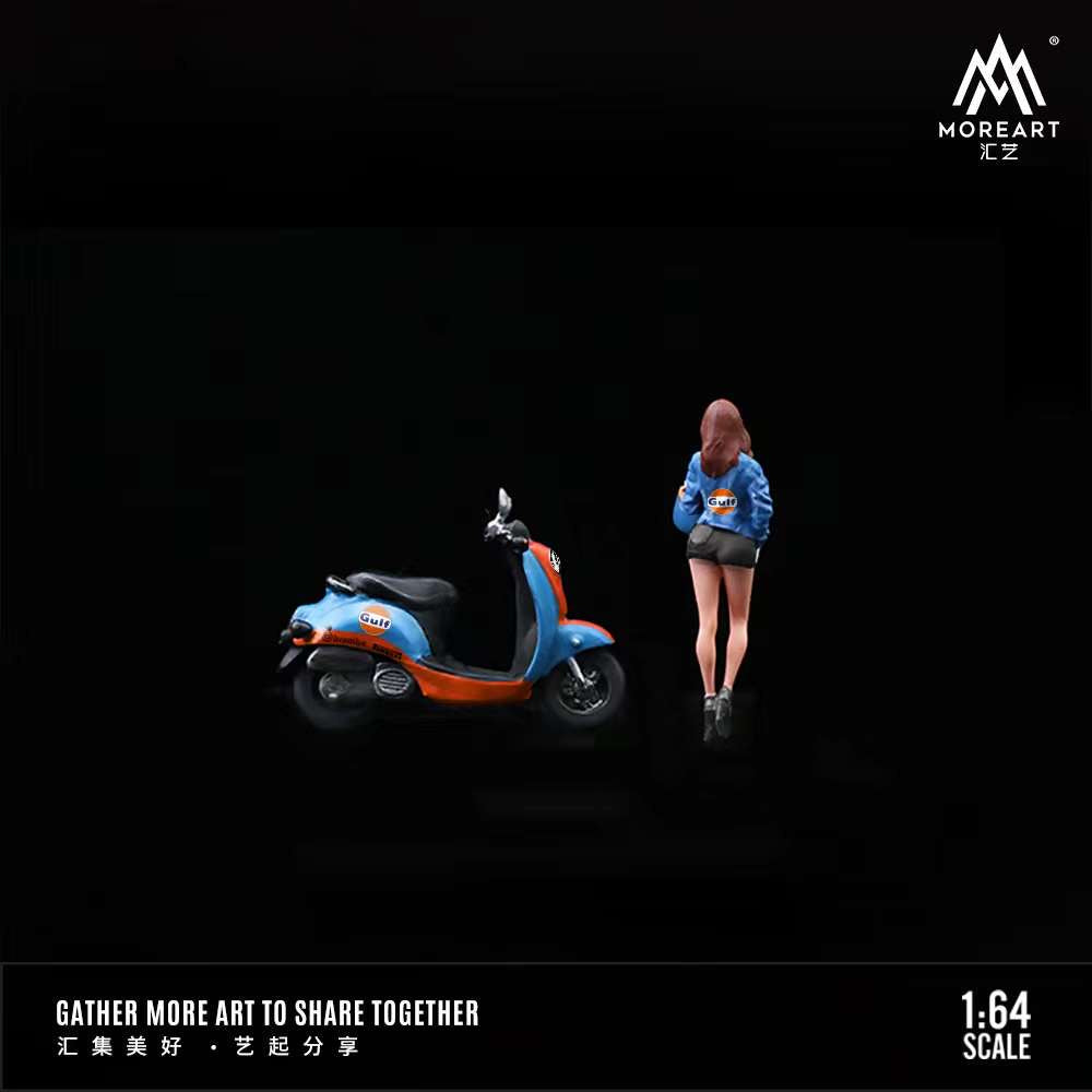 MoreArt 1:64 Racing Culture Theme Motorcycle Pretty Girl (2 Versions)