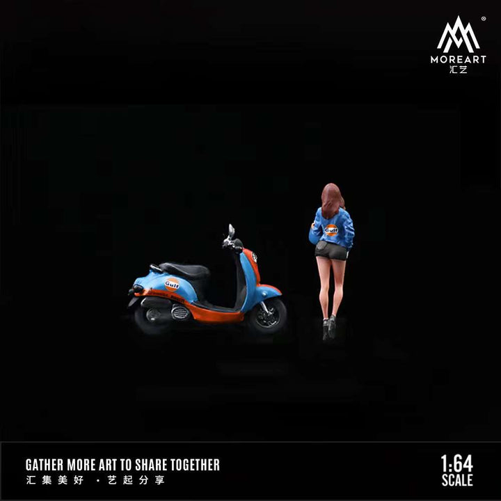 MoreArt 1:64 Racing Culture Theme Motorcycle Pretty Girl (2 Versions)