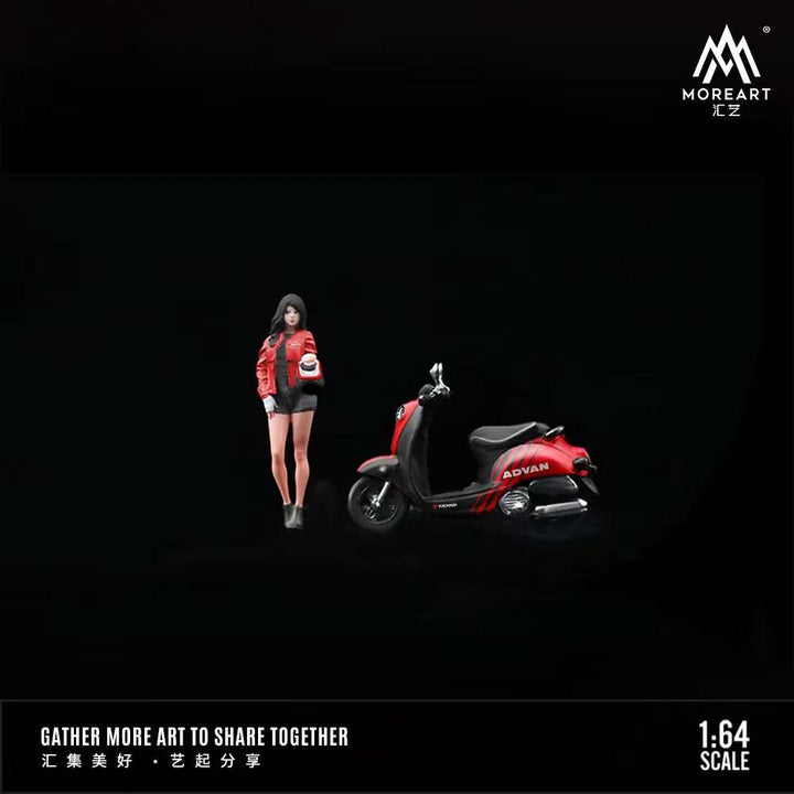 MoreArt 1:64 Racing Culture Theme Motorcycle Pretty Girl (2 Versions)