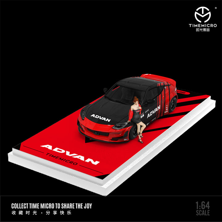 [Preorder] Time Micro 1:64 Nissan 400Z Advan Livery TM649106 (2 Versions)