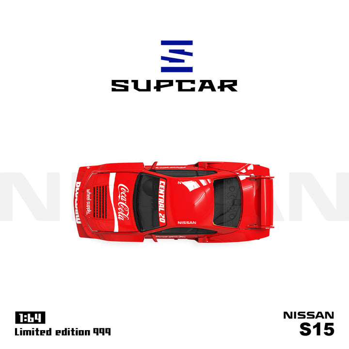 [Preorder] SUPCAR 1:64 Nissan Silvia S15 & Hino H300 Coca Cola Livery (3 Versions)