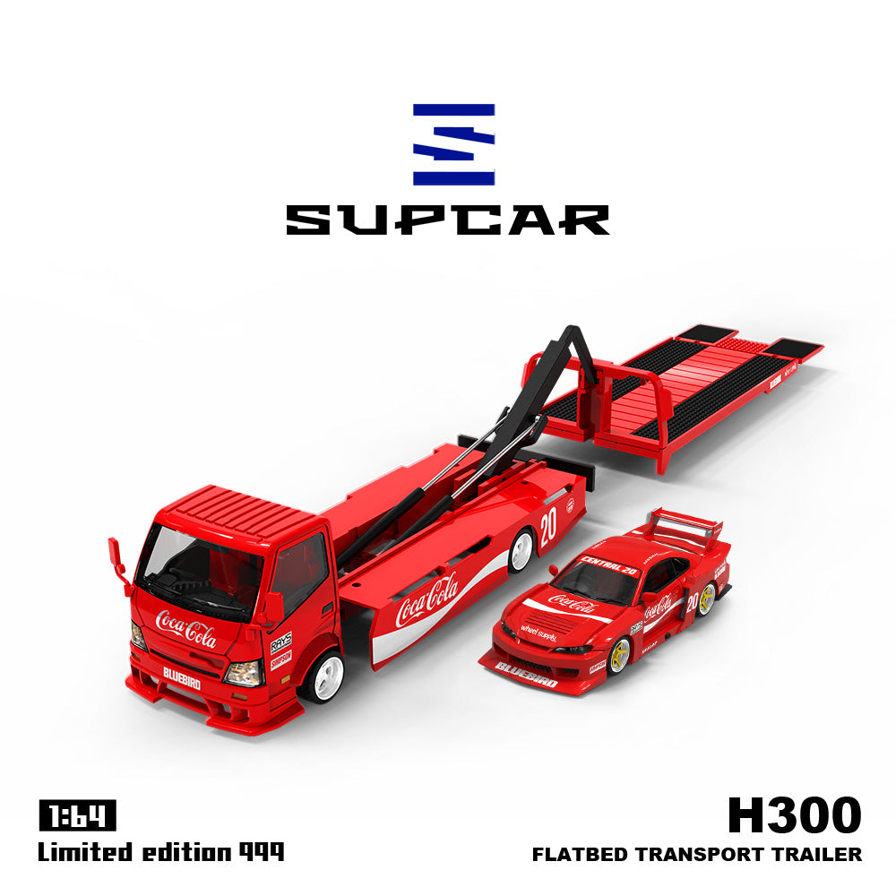 [Preorder] SUPCAR 1:64 Nissan Silvia S15 & Hino H300 Coca Cola Livery (3 Versions)