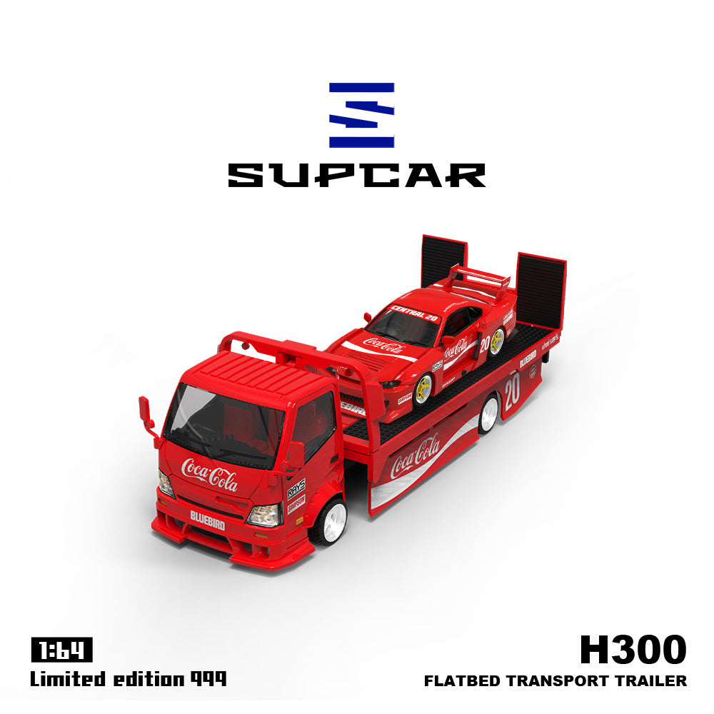 [Preorder] SUPCAR 1:64 Nissan Silvia S15 & Hino H300 Coca Cola Livery (3 Versions)