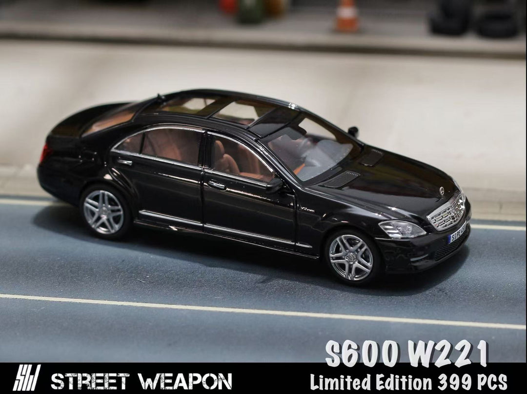 [Preorder] Street Weapon 1:64 S-Class S65L W221 (3 Colors)