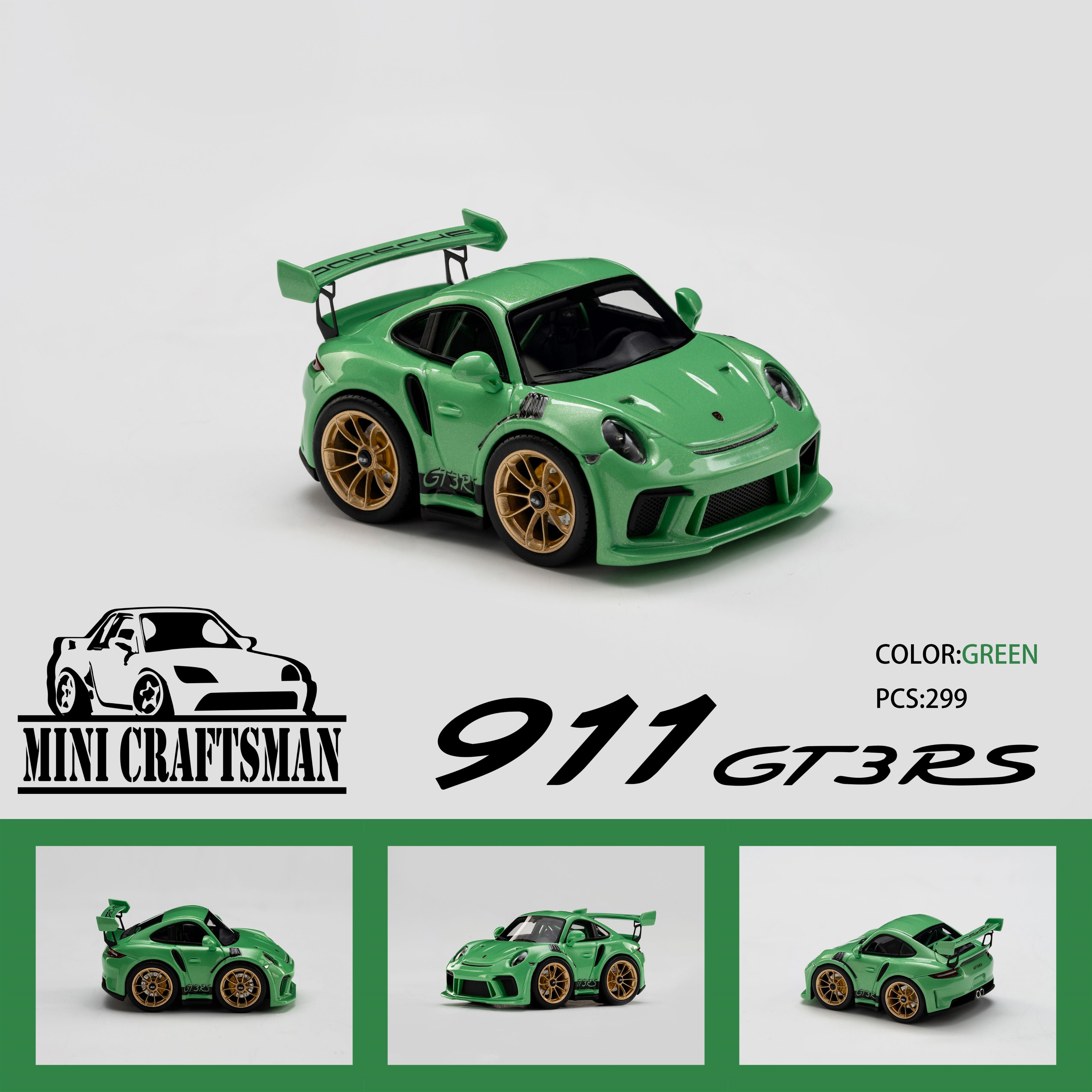 MINICRAFISMAN 1:64 911 GT3RS (2 Colors) – Horizon Diecast