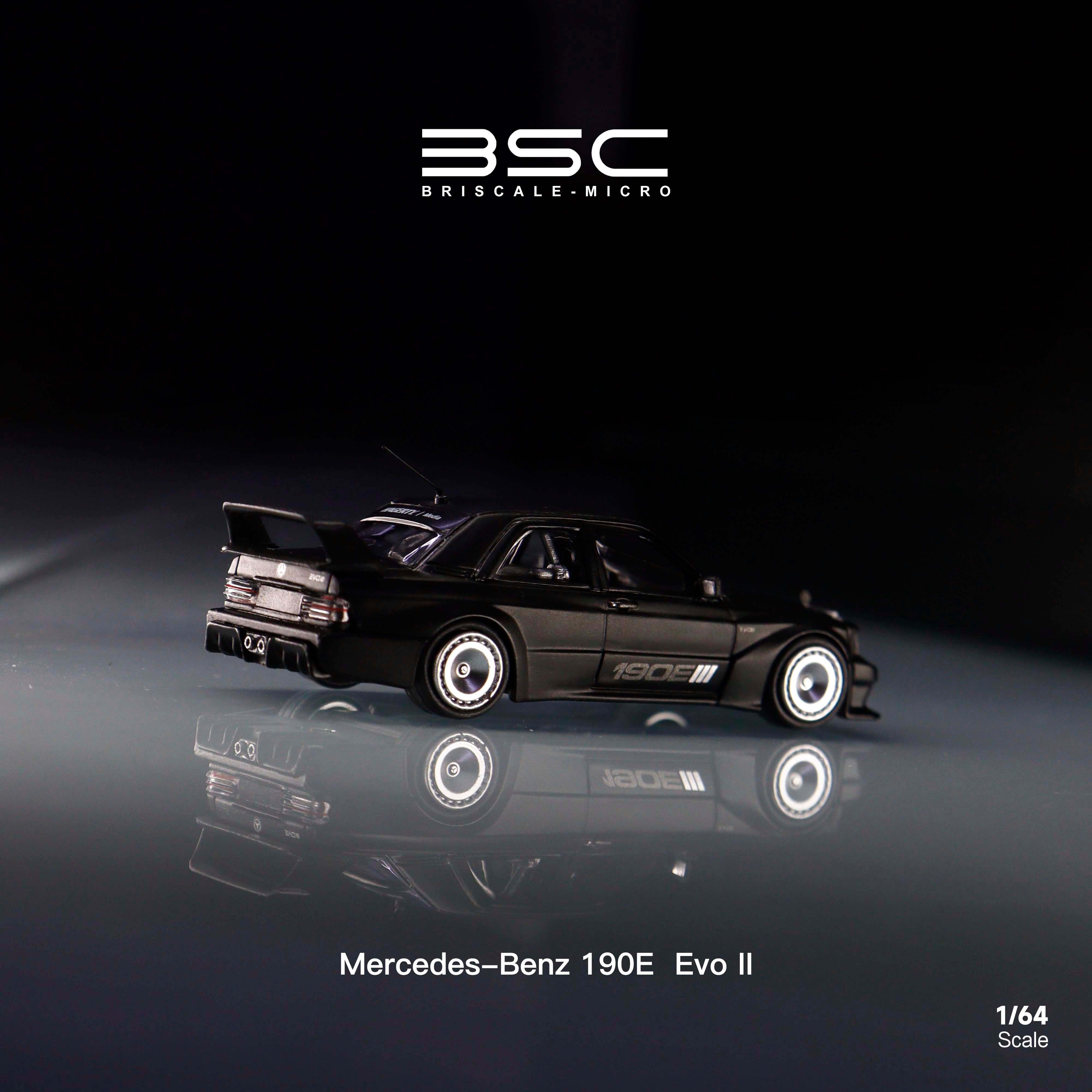BSC 1:64 Mercedes-Benz 190E EVO W201 (2 Colors) – Horizon Diecast
