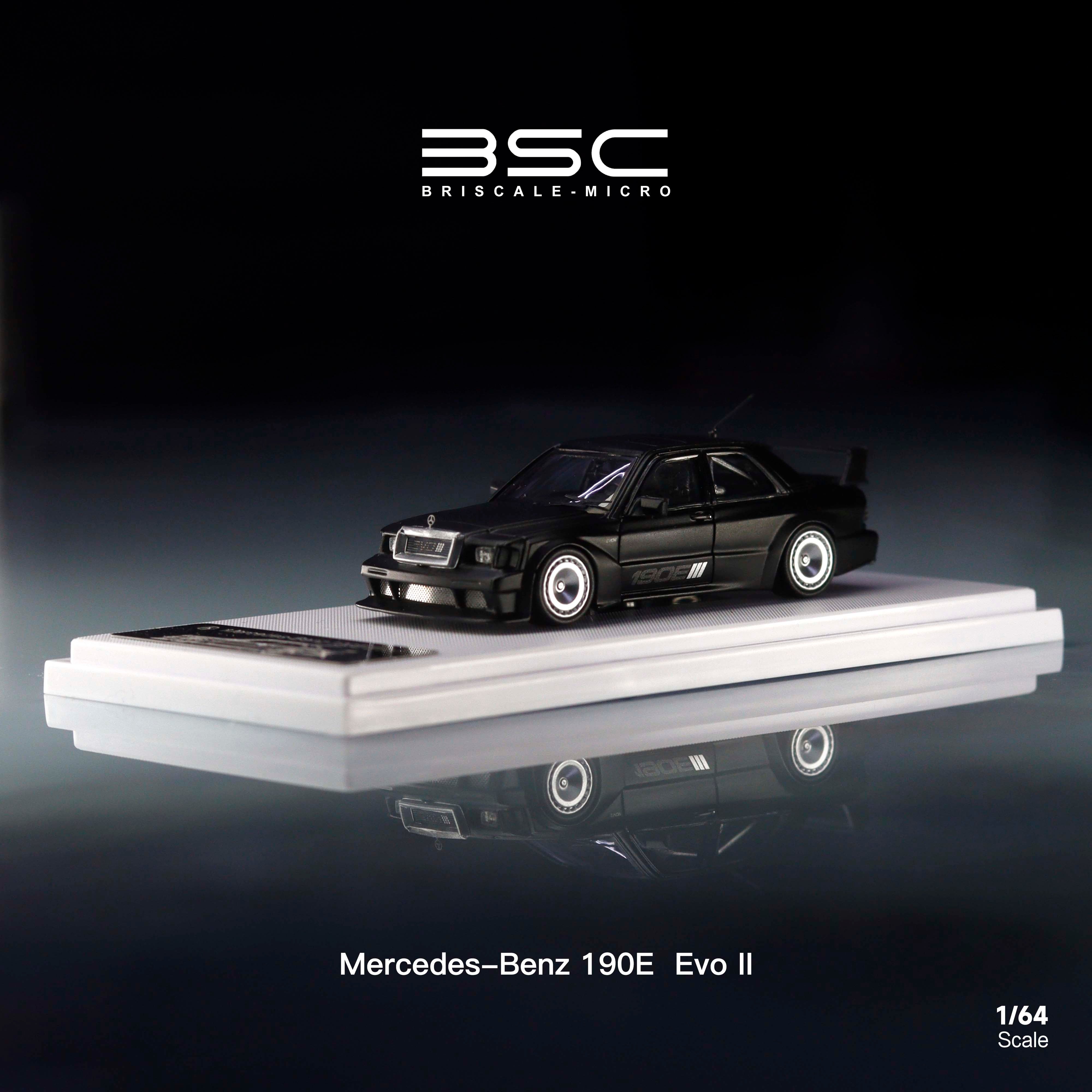 BSC 1:64 Mercedes-Benz 190E EVO W201 (2 Colors) – Horizon Diecast