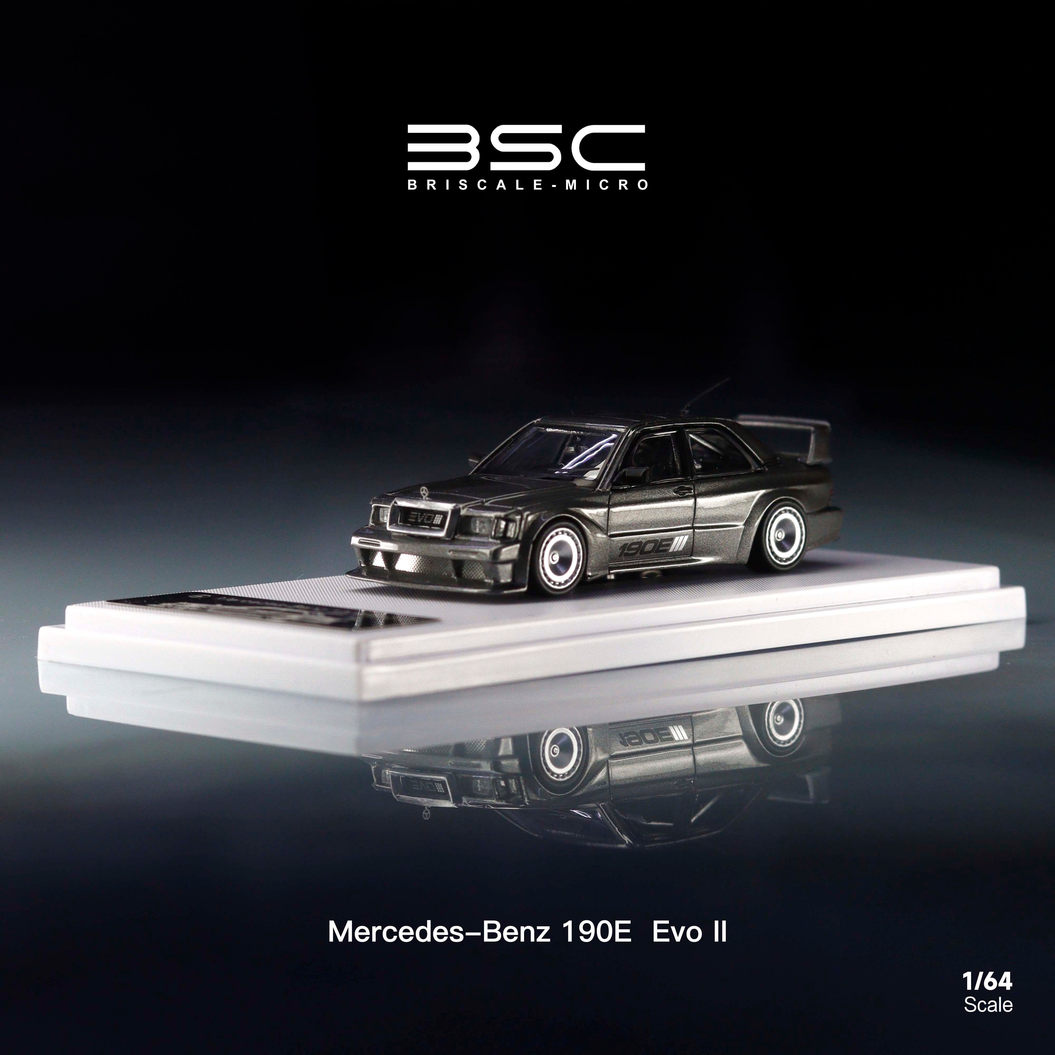 BSC 1:64 Mercedes-Benz 190E EVO W201 (2 Colors) – Horizon Diecast