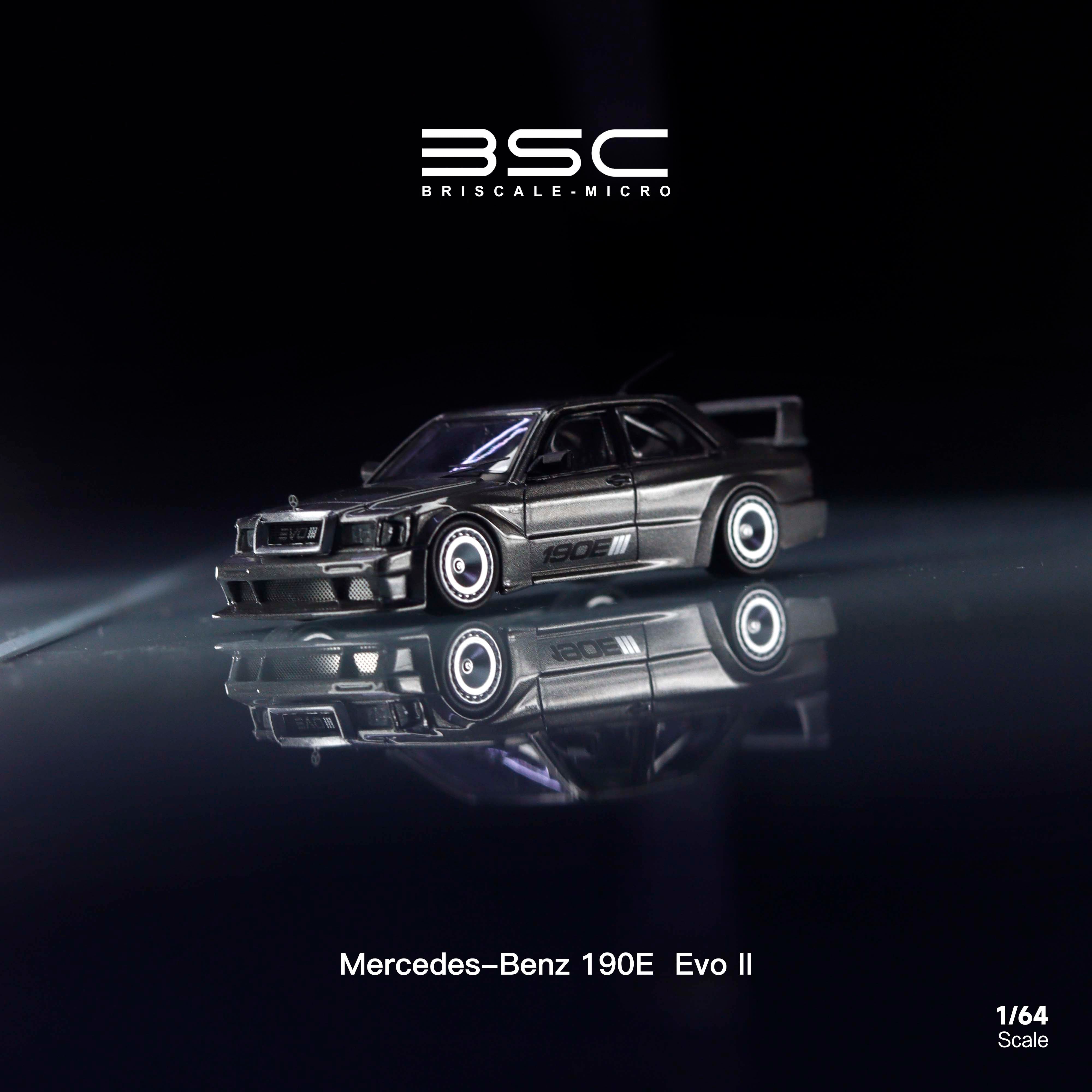BSC 1:64 Mercedes-Benz 190E EVO W201 (2 Colors) – Horizon Diecast
