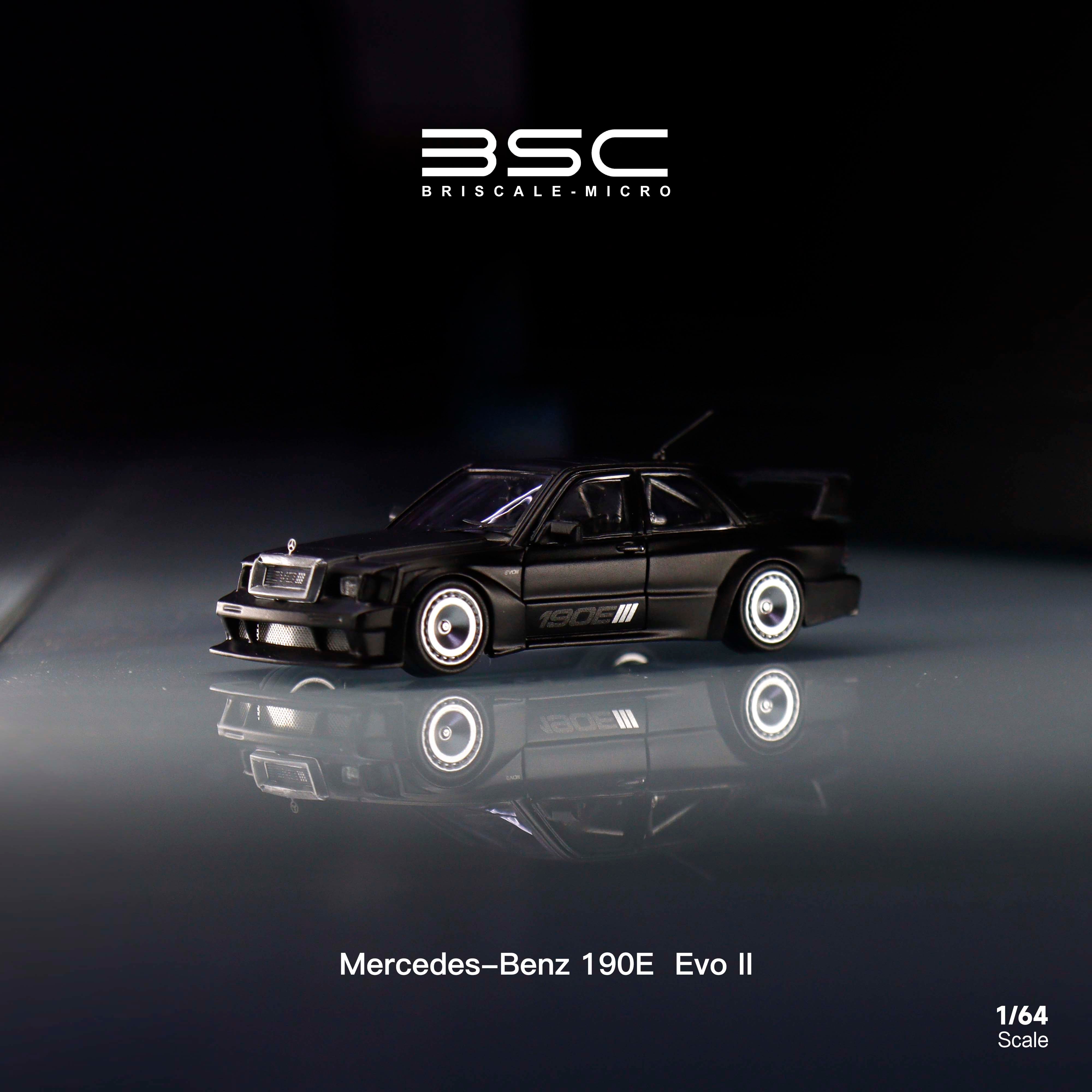 BSC 1:64 Mercedes-Benz 190E EVO W201 (2 Colors) – Horizon Diecast