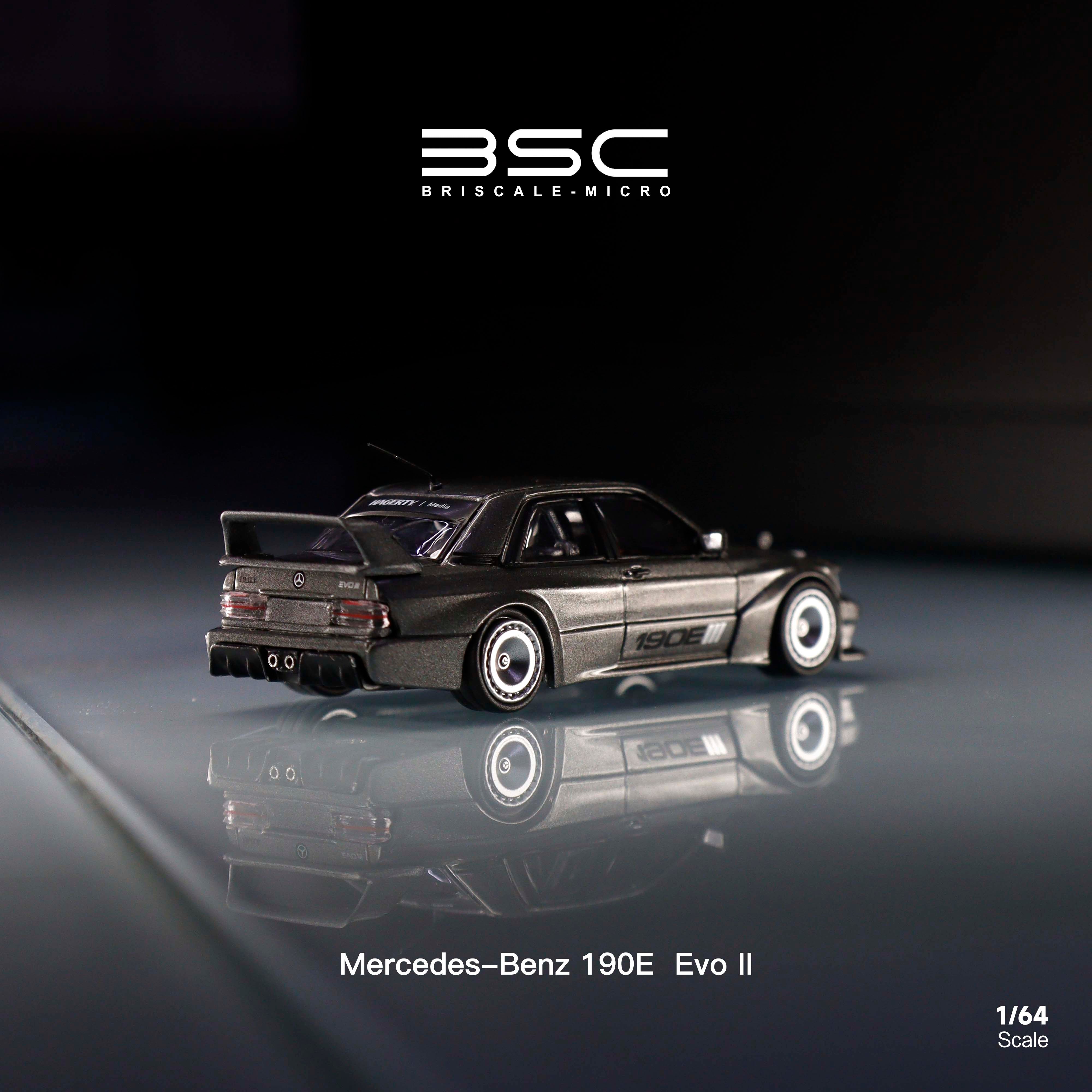 BSC 1:64 Mercedes-Benz 190E EVO W201 (2 Colors) – Horizon Diecast