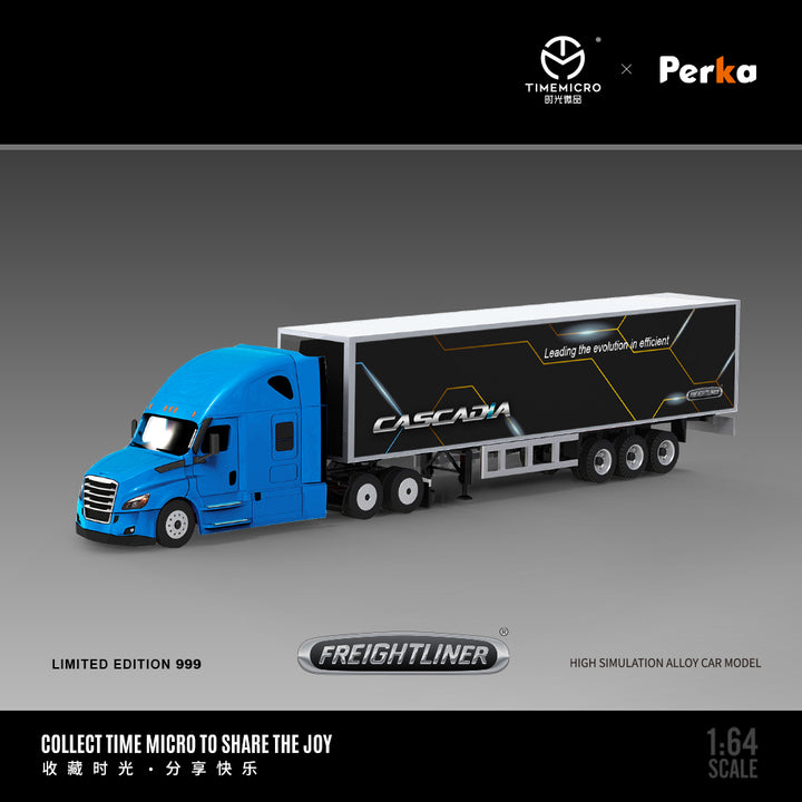 [Preorder] Time Micro X Perka 1:64 FREIGHTLINER Container Truck (2 Colors)