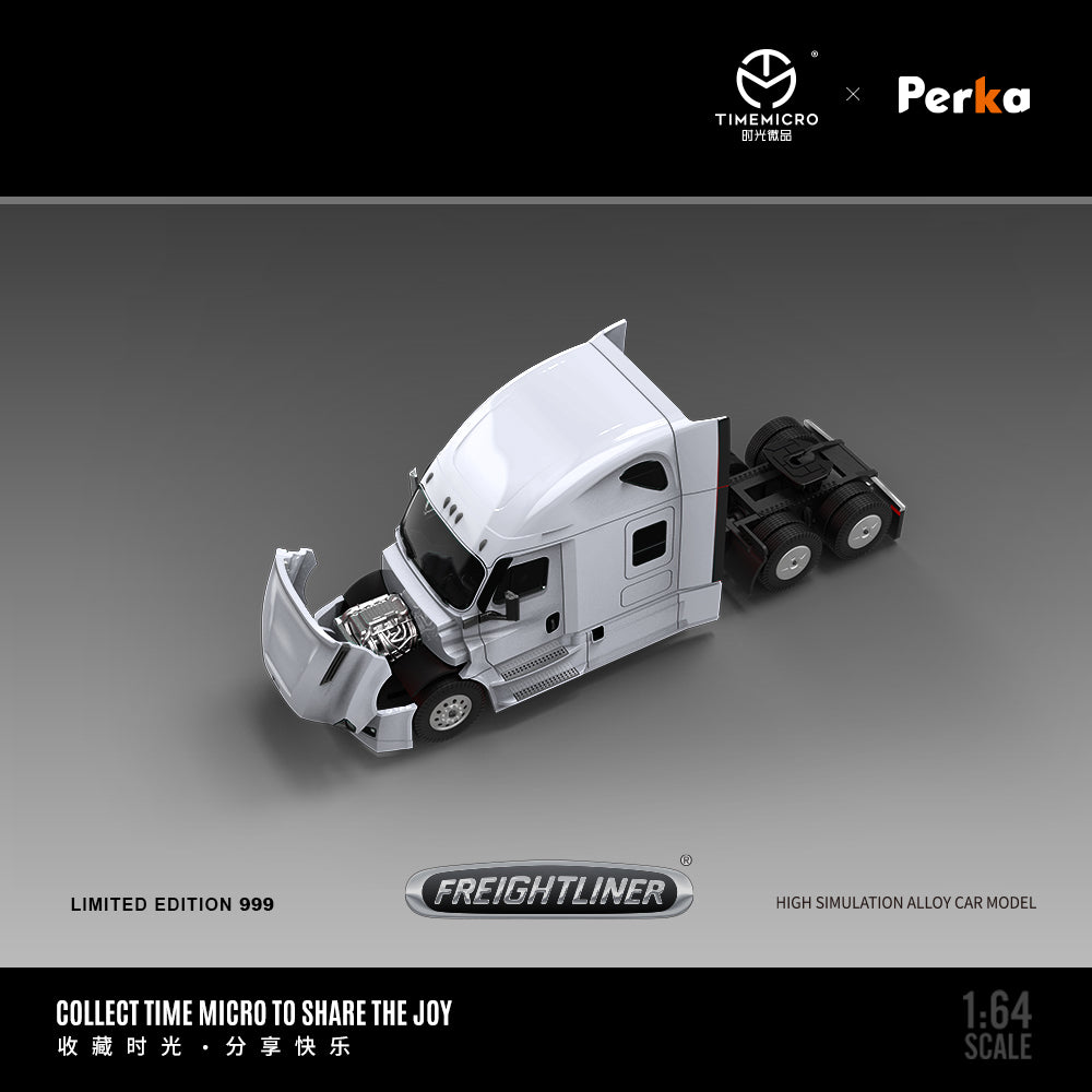 [Preorder] Time Micro X Perka 1:64 FREIGHTLINER Container Truck (2 Colors)