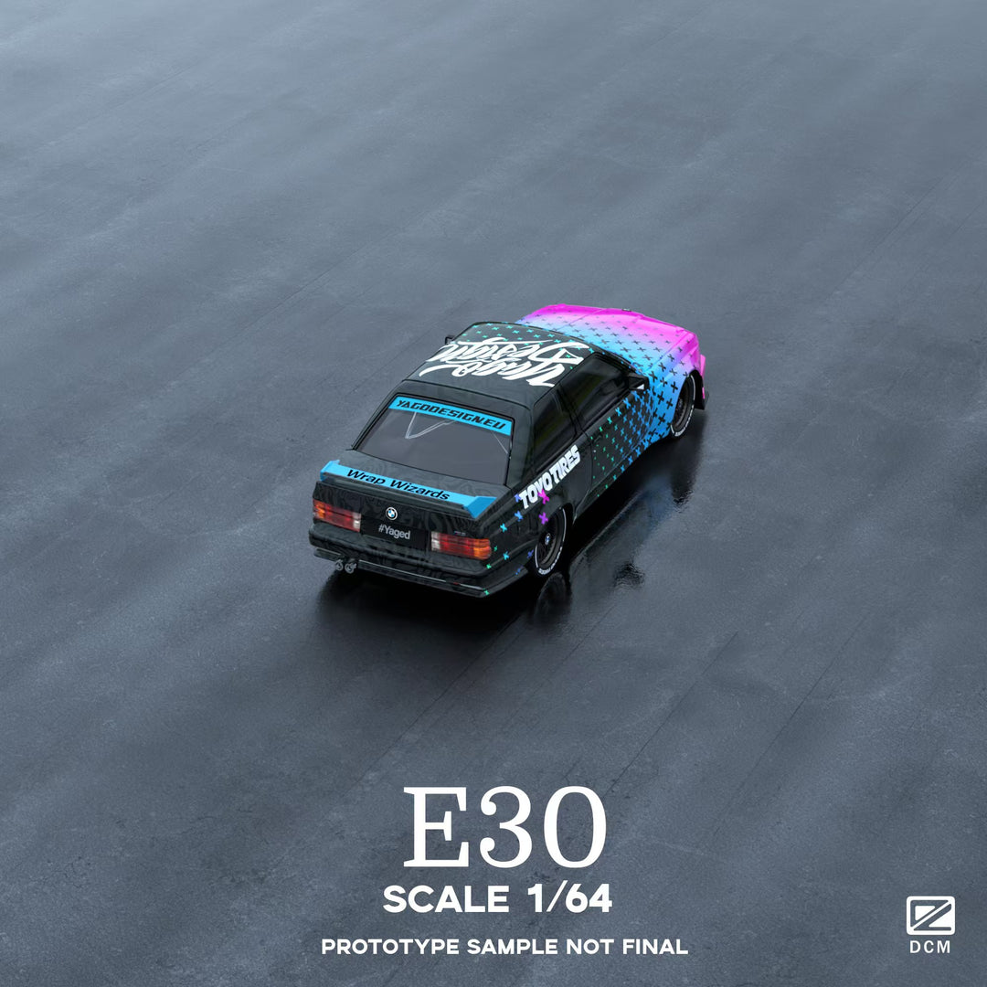 [Preorder] DCM 1:64 BMW M3 E30 Widebody Light Pink Black Gradient