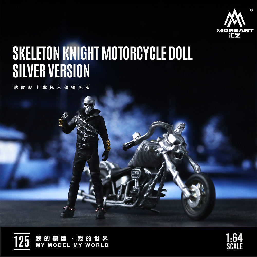 [Preorder] MoreArt 1:64 SKELETON KNIGHT MOTORCYCLE DOLL MO222125 (2 Versions)